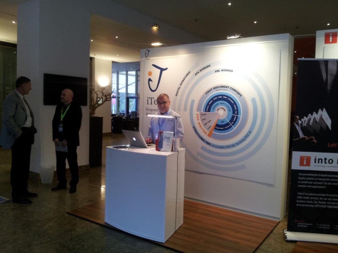 eID ePassport Conference Berlin: the iText booth