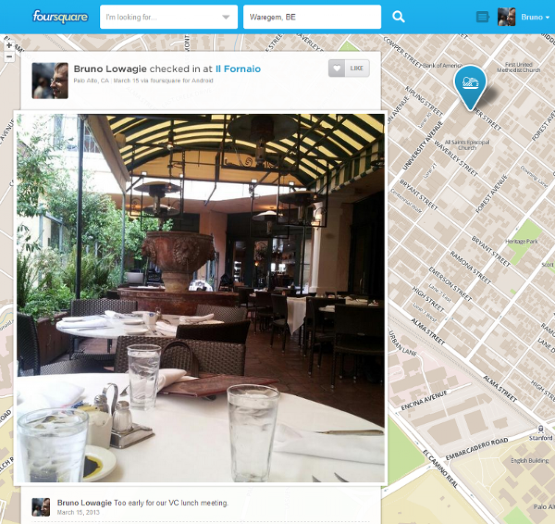 Visit to Il Fornaio, the restaurant where Silicon Valley VCs meet