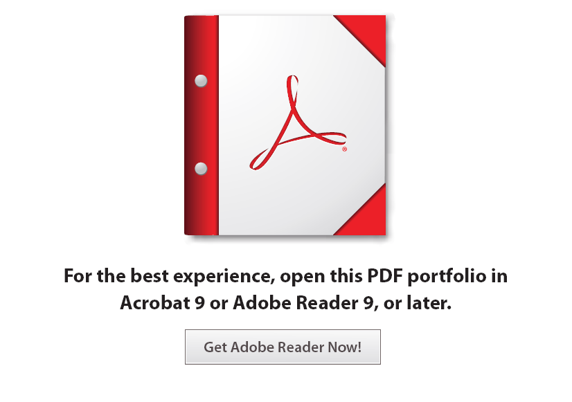 A PDF Portfolio cover page