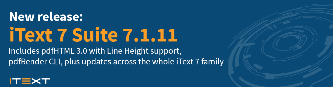 release iText 7.1.11