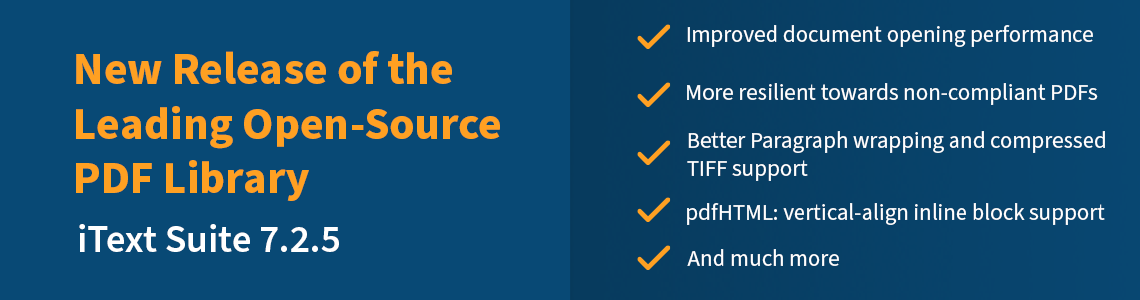 iText Suite 7.2.5 release main