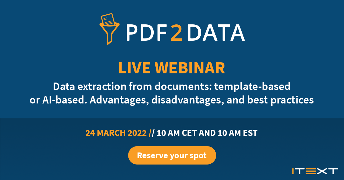 webinar itext pdf2Data