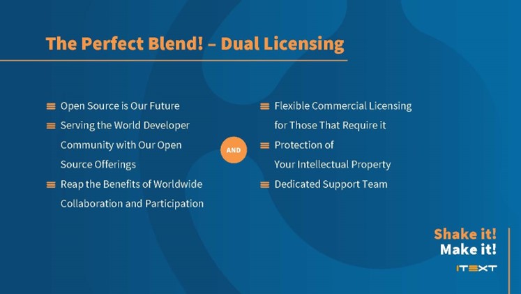 The Perfect Blend! - Dual Licensing