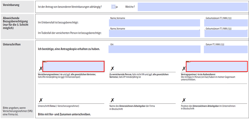 example policy application