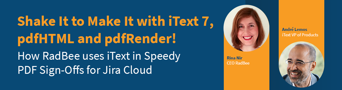 Shake It to Make It with iText 7, pdfHTML and pdfRender!