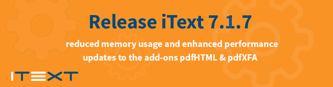 iText 7.1.7 release banner