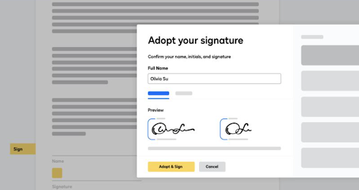 The eSignature platform provides a simple, reliable, and secure front end signing experience for customers.