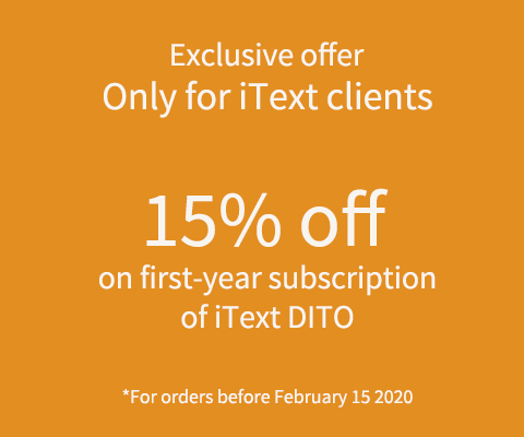 Special offer for iText Clients