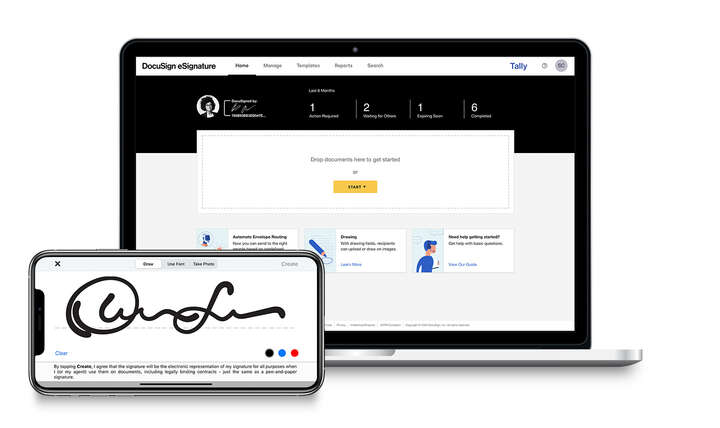 DocuSign's eSignature platform allows you to send and sign documents on-the-go