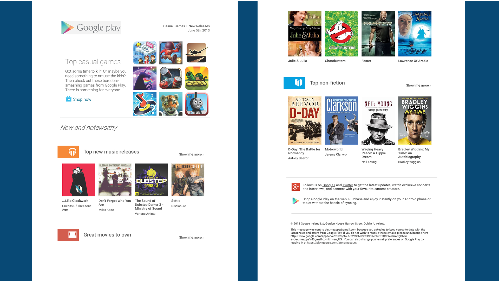 Original Google Play web page for comparison