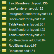 Debugging a nested table in iText 7