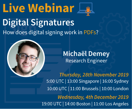 Digital Signatures - Live Webinar