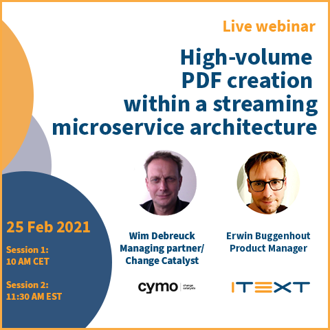 Cymo and iText DITO joint webinar