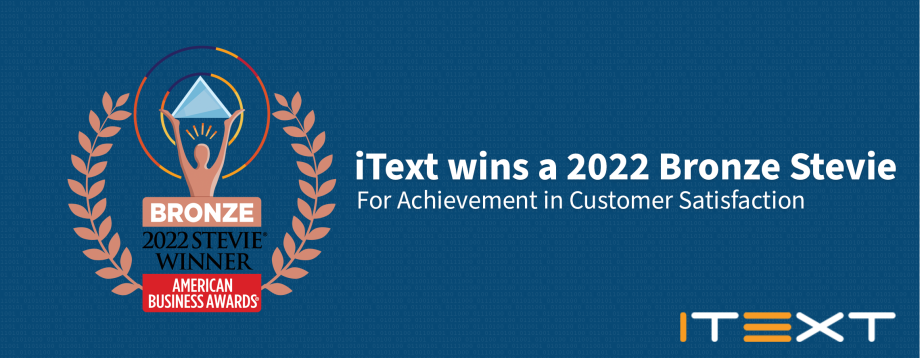 iText wins a 2022 Bronze Stevie