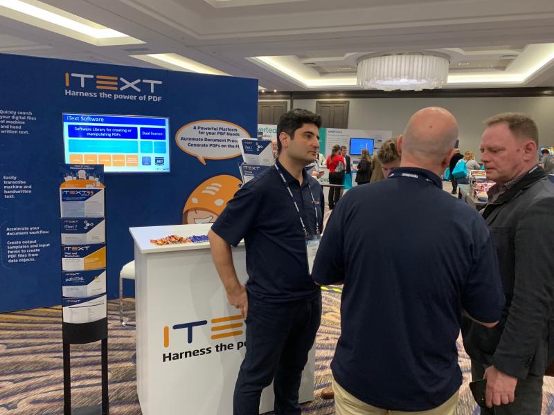 iText staffs at the AIIM 2019 Conference, San Diego 