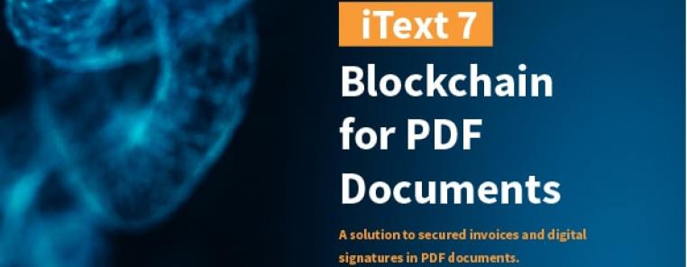 eBook cover Blockchain for PDF Documents