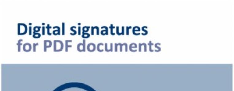 Digital signatures for PDF documents