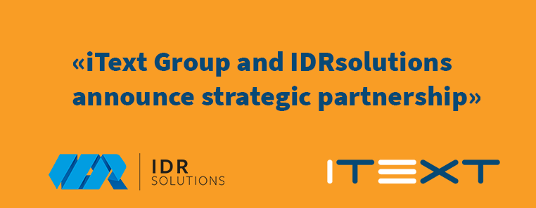IDRsolutions and iText Group announce strategic partnership