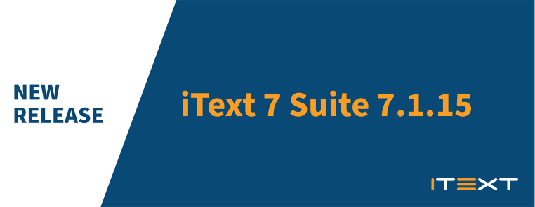 new release iText 7 Suite 7.1.15