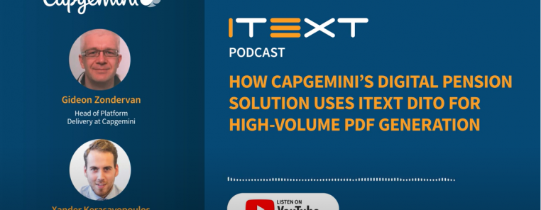 teaser podcast Capgemini and iText