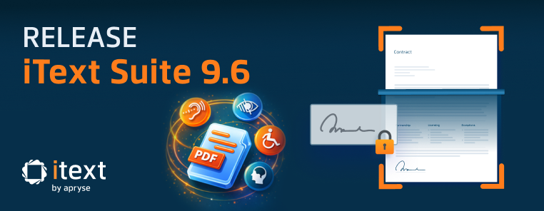 iText Suite 9.6 release teaser image