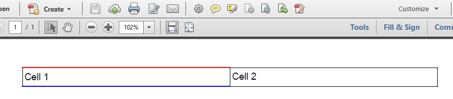 Different cell border widths and colors